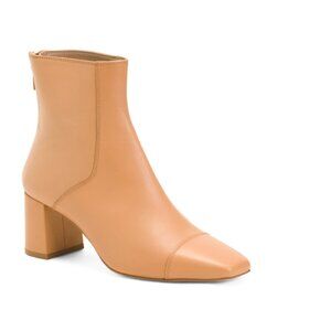 LK BENNETT Light Tan Made In Spain Leather Maxine Ankle Boots